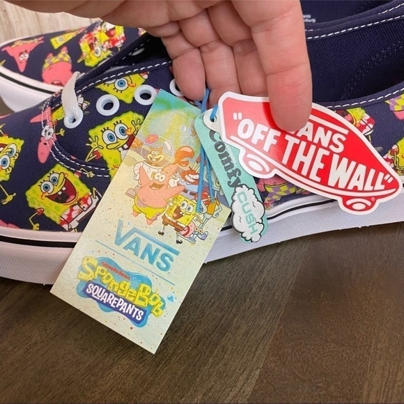 Vans x SpongeBob Comfycush Authentic Alohabob Limited Edition Shoe Size 11.5 Men - Picture 12 of 13